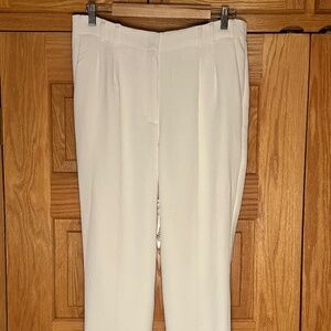 Express - Cream Textured Dress Pants - Size 10